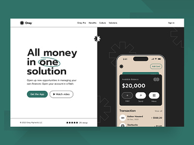 Banking App 🤑 | Web Concept bank banking branding card credit debit fintech landing page neobank transactions transfers ui web