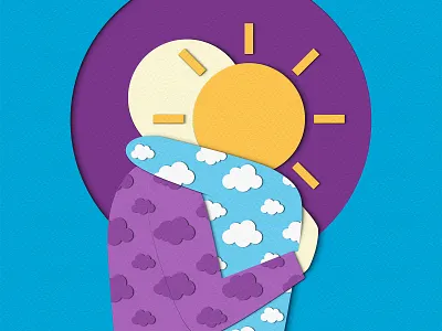 Gloaming book cover book illustration conceptual day editorial embrace hug illustration night paper art paper craft papercut publishing sky weather