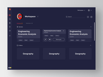 Quizzer app app design design figma ui ux web