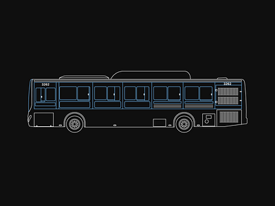 Almaty bus graphic design illustration vector