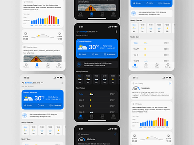 Weather App app app design design interface design ui uidesign user interface ux weather app