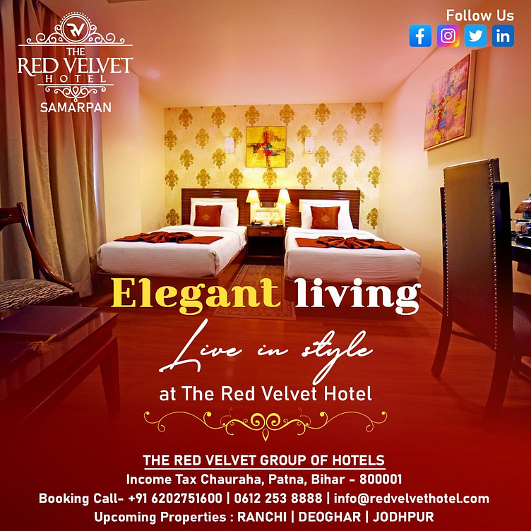 Top Hotel In Patna Near Junction The Red Velvet Hotel by Red Velvet on