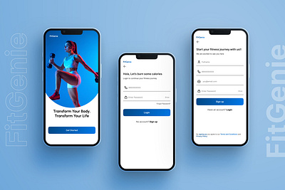 FitGenie - Fitness App app app design dribbble fitgenie ui uidesign userexperiencedesign ux ux design