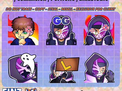 Twitch Emotes | Commission | Portfolio | EinzStudio adobe cartoon commission commission open design discord discord emotes dribbble einz emotes einz graphic einz portfolio einzstudio emote commission emotes illustration illustrator portfolio twitch twitch emotes vector