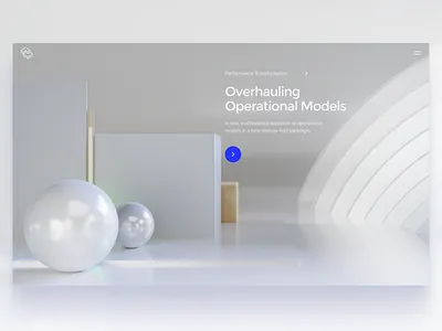 Hero screen for Lindy Labs web site 3d blender clean crypto hero landingpage main ui