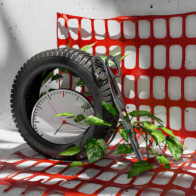 Sarah's epitaph 3d blender graphic design still life