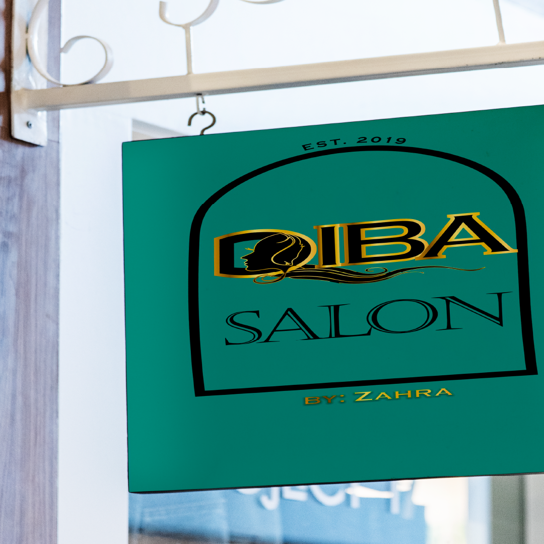 Diba Hair Salon brand identity design brandidentity branding design graphic design illustration logo