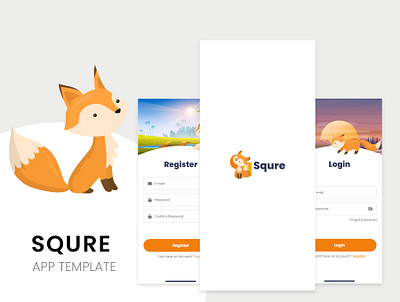 Square – Meditation Adobe XD Template adobe adobexd app ui appdesign application branding figma graphic design ui userflow ux