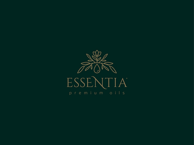 Essentia Premium Oils brand branding design graphic design logo logotype mark symbol