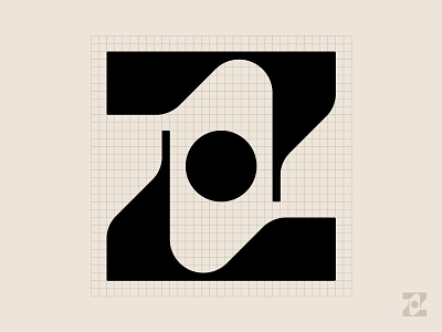36 Day: type Z alien curvy futurist geometric glyph grid icon letter z logo modernism symbol type typography wavy z