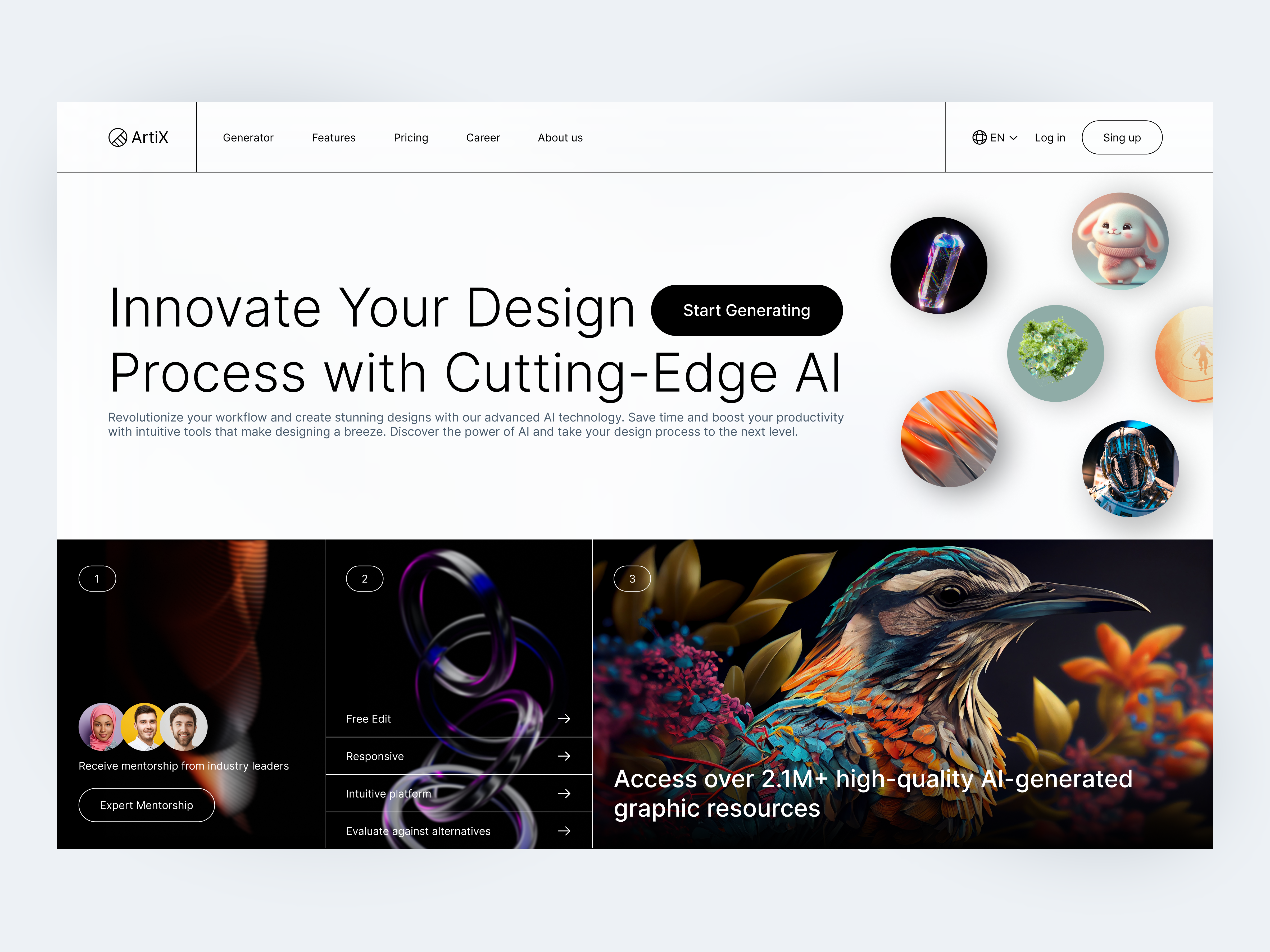 Example of Website Design + Development