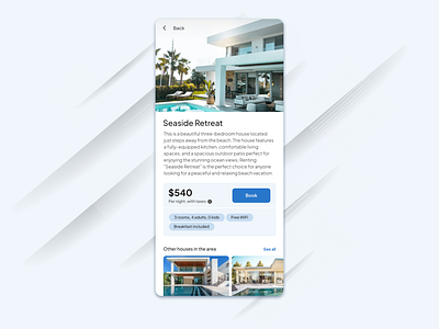 Rental Property. Booking aplication app booking concept design dribbble logo mobile mobile app page rental screen ui uiux web