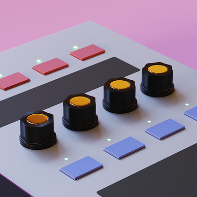 MIDI Controller / 3D 3d blender cinema 4d controller design music synth
