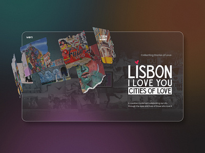 MOTI | Lisbon, I Love You 3d 3d animation art event behance branding dark theme graphic design lisbon love manifesto mobile design mockup movie poster parallax poster design threejs tilda publishing ui ux web design