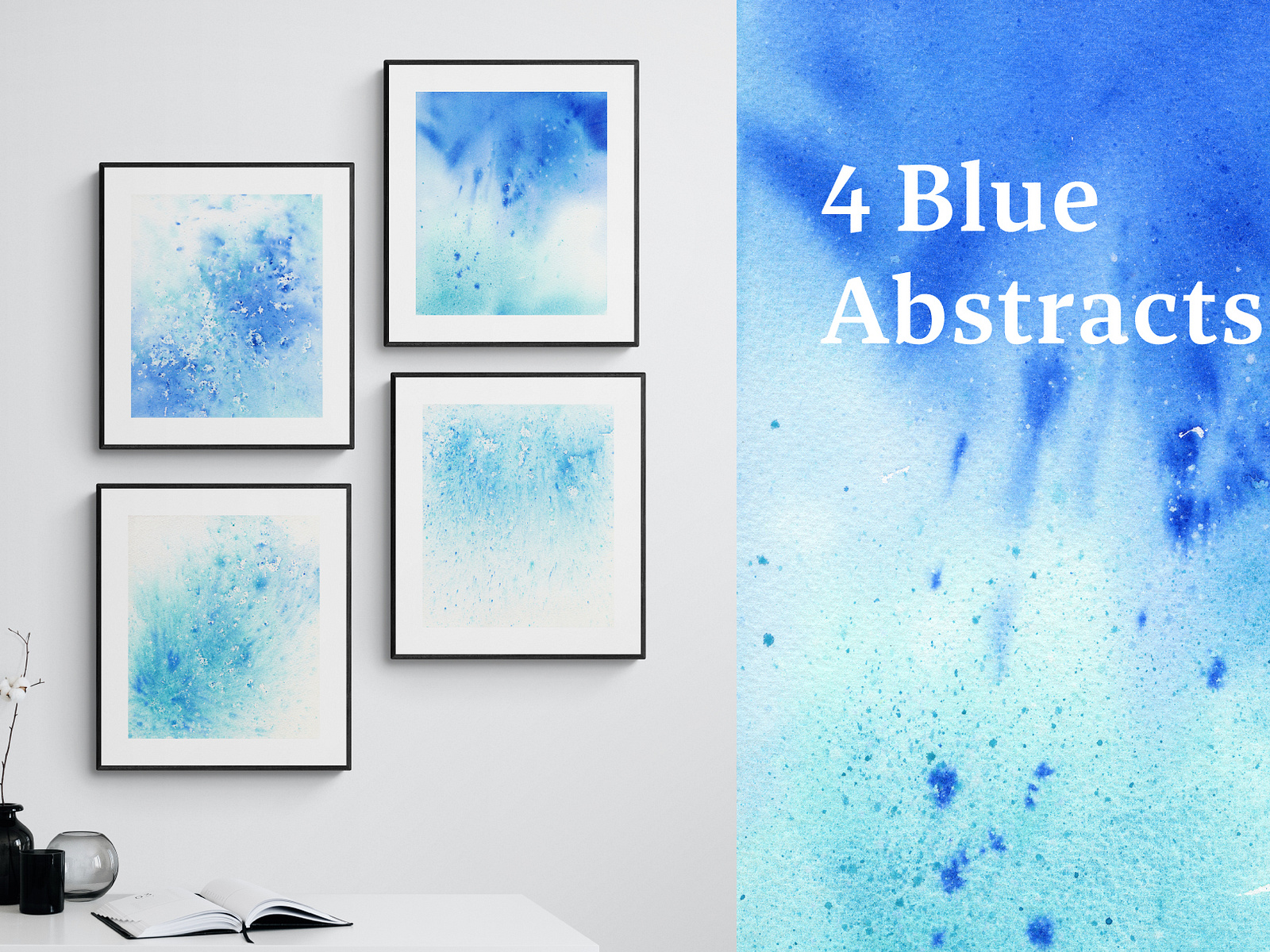 Sea breath / Blue watercolor abstract art by Sveta Mikhalevich on Dribbble