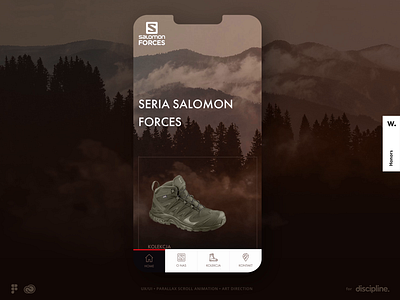 SALOMON FORCES - product website app branding graphic design parallax ui ux web design