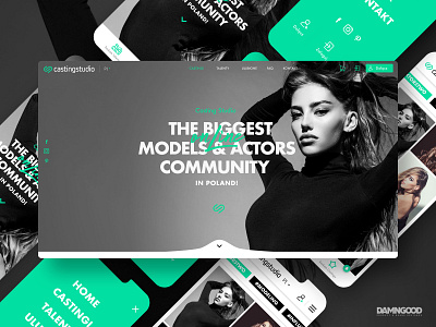 Casting Studio | models & actors platform app branding design graphic design typography ui ux web design