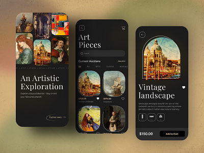 Vintage Collection - Mobile App ecommerce mobile app design mobile app mobile application ui vintage collection