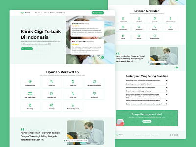 Dental Clinic Homepage Exploration dental clinic health care homepage ui ux website