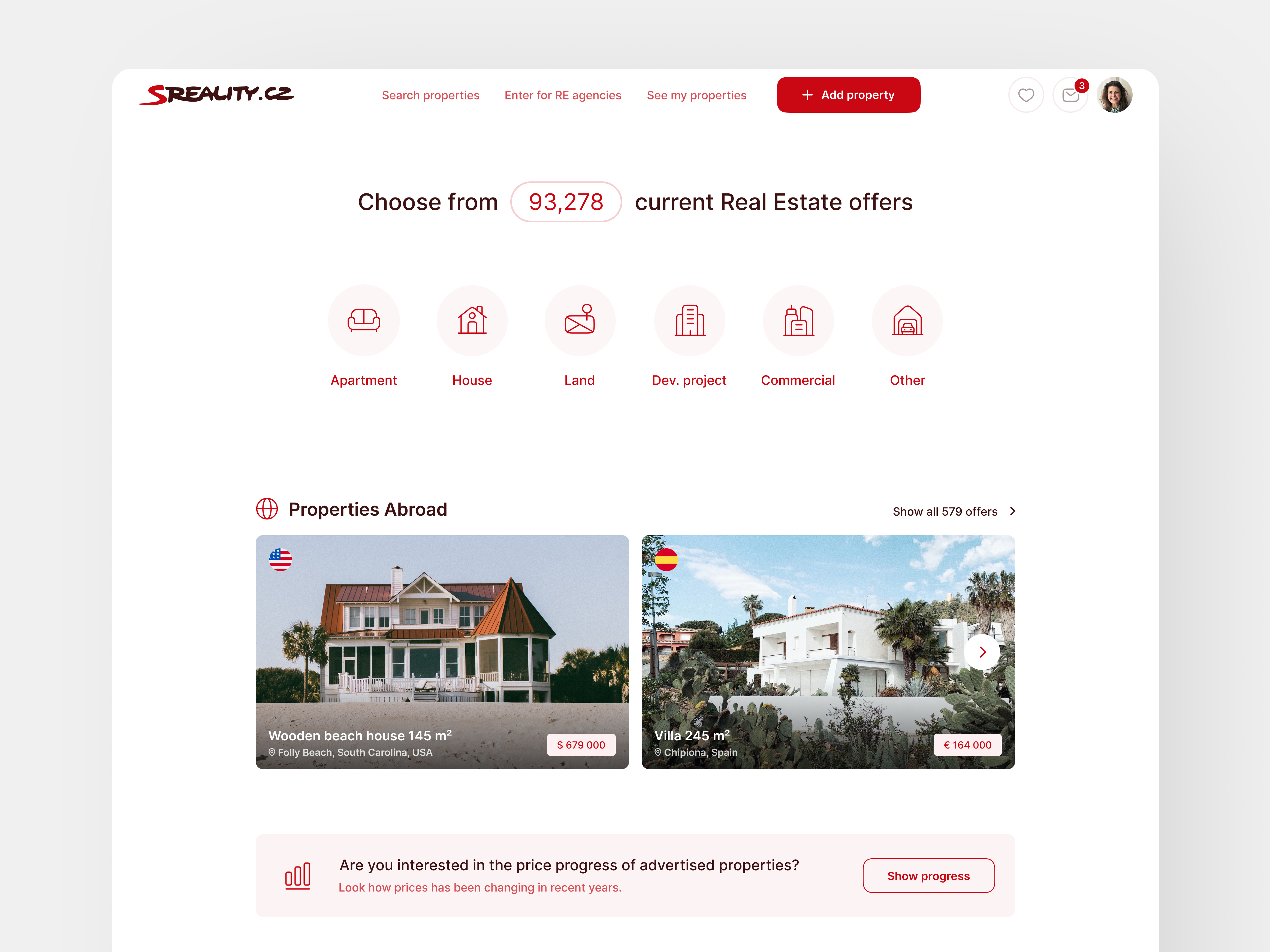 Real Estate Portal - Landing Page By Hana Simkova On Dribbble