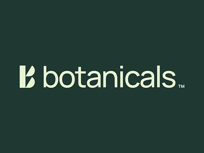 Botanicals™️ b b letter botanic botanicals brand branding design green icon leaf logo mark natural nature supplement