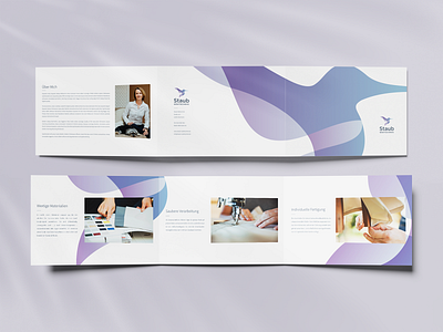 Staub Nähtechnik Brochure branding brochure business design flyer graphic design print