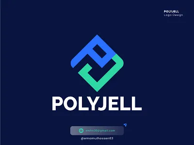 Polyjell | Crypto trading Blockchain Logo Design ai airdrop blockchain branding business crypto cryptocurrency design dribbble exchange finance logo logo design logo mark modern p letter polyjell startup ui website