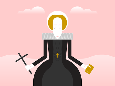 Mary, Queen of Scots illustraion illustration illustration art illustration digital illustrations minimalist seattle