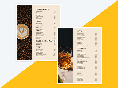 Drink Card Design branding design figma graphic design illustration local bussiness logo product ui ux