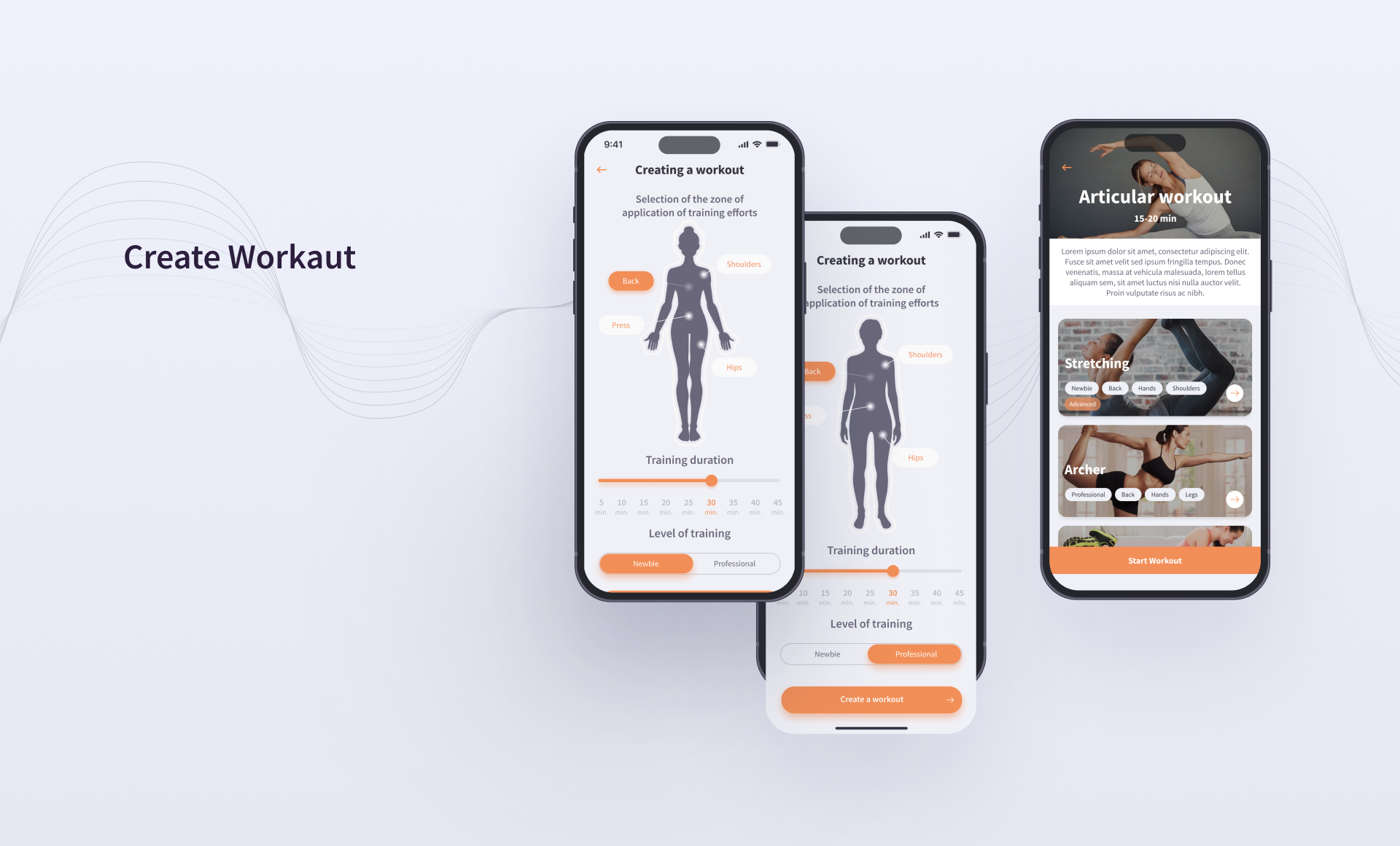 Pilates Workout App By Tetiana Ponomarenko On Dribbble   Original Dcf222cd2869f804b22fd29899d27054 