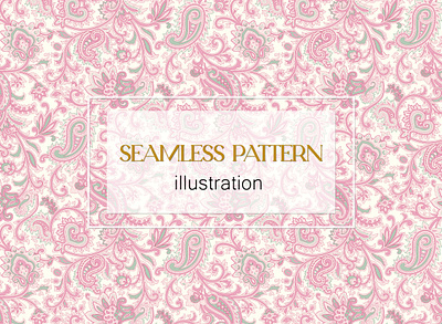 paisley seamless pattern art design illustration