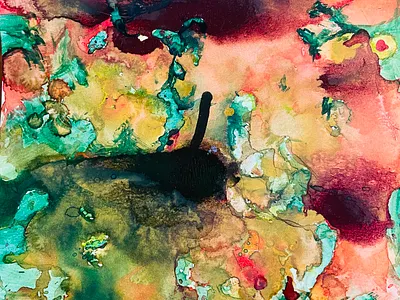 emotional vomit no.1 art design pattern watercolor