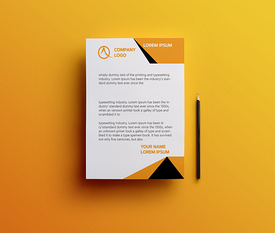 Professional Letterhead Design branding design graphic design illustration logo tshirtdesign typography ui ux vector