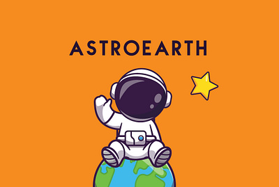 ASTROEARTH branding design graphic design illustration typography