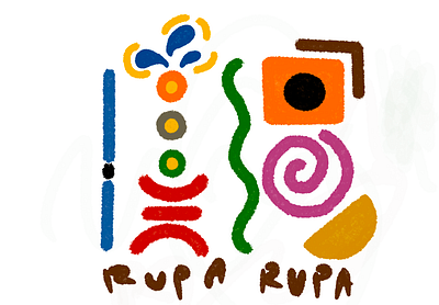Rupa rupa art branding design icon logo