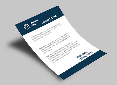 Professional Letterhead Design branding design graphic design illustration logo tshirtdesign typography ui ux vector