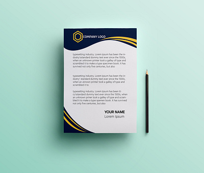 Professional Letterhead Design branding design graphic design illustration logo tshirtdesign typography ui ux vector