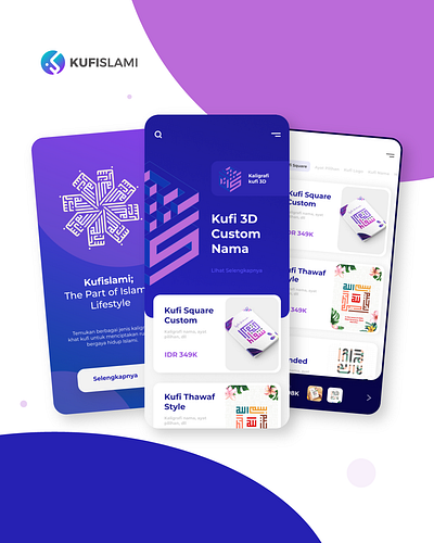 Kufislami Prototyping app branding graphic design ui