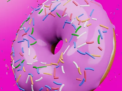 🍩 3-D Doughnut Animation 3d animation blender design illustration motion graphics vector