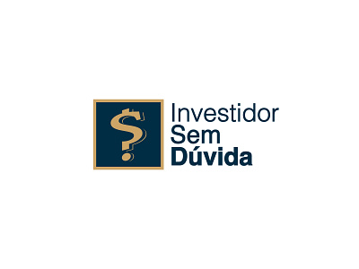 Investidor Sem Dúvida financial logo invest money logo