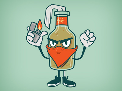 Molotov Man character design design graphic design illustration vector