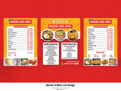 Banner & Menu List Design branding graphic design logo