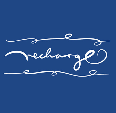 Recharge branding calligraphy chill design font graphic design handlettering illustration lettering logo procreate recharge relax selfcare sketch typography