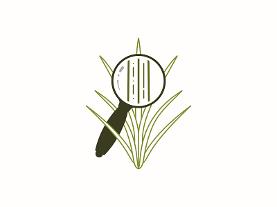 Assessment of Non-Native Plants Logo academic art botanical brand branding clean design florida grass invasive logo magnify minimal plant research center species ufl university vector weed