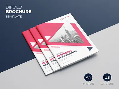 Business Bifold Brochure Template 8 page brochure bifold bifold brochure booklet branding brochure brochure design business bifold brochure clean company brochure corporate creative brochure flyer design magazine design modern multipurpose brochure pink and blue professional profile design proposal design