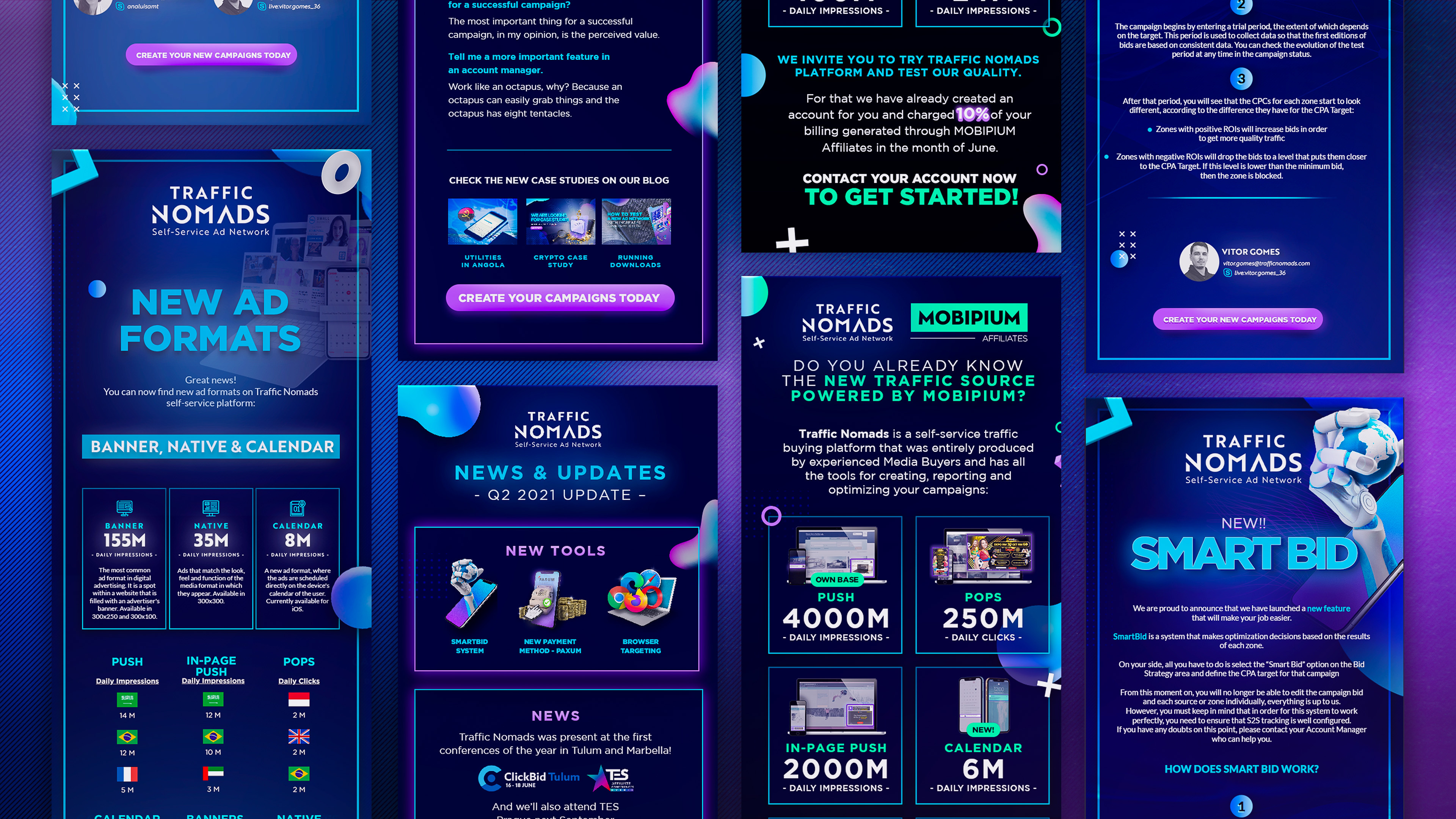 Traffic Nomads E-Mail Design @matildedigital branding design newsletter e mail design e mail marketing email design email marketing graphic design matilde digital matilde ferreira matilde.digital newsletter design ui