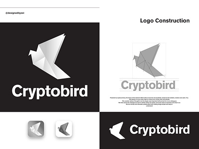 CRYPTOBIRD app best dribble logo best dribble logos bird logo branding c logo crypto logo cryptobird design designed by zei graphic design identity illustration logo logo design 2023 ui