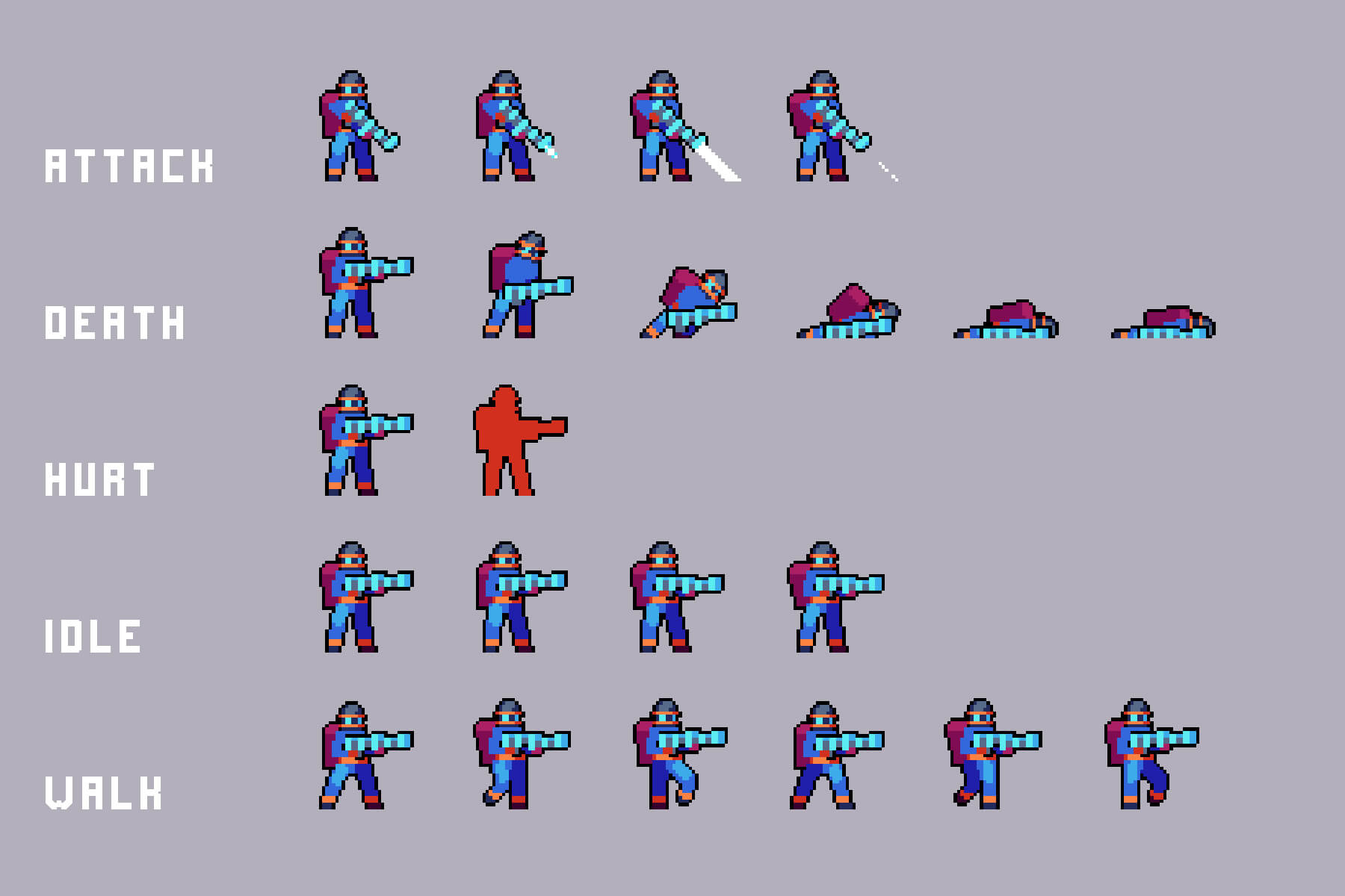 Power Station Enemy Sprite Sheets by 2D Game Assets on Dribbble