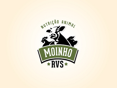 MOINHO RVS animal logo animal nutrition branding cow design graphic design horse illustration logo logotipo pig vector