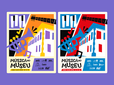 Projeto Música no Museu cruzeiro design graphic design illustration merch museu music social media web